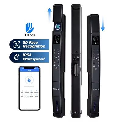 Tuya Smart Door Lock con pantalla a prueba de agua WIFI reconocimiento facial 3D de huellas dactilares