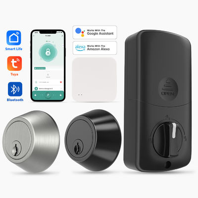 Cerradura inteligente de puerta de aluminio con WiFi y control de teclado de entrada sin llave Tuya