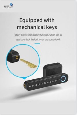 Wifi conectado Bluetooth de entrada de bloqueo de la manija para Modern Simplicity estilo de cerradura de la puerta