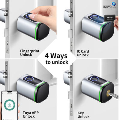 Cerradura digital de puerta de acero inoxidable con aplicación Tuya WiFi y seguridad de huellas digitales