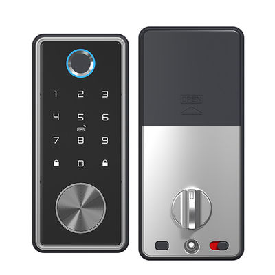 Cerradura inteligente de aleación de zinc negro azul para red WIFI Tuya APP Tarjeta de memoria