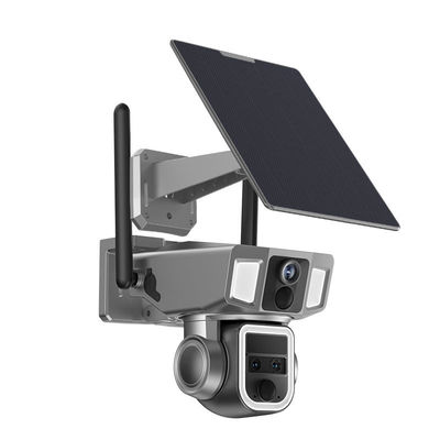 Sistema de cámara de red Wi-Fi IP de 4MP inalámbrico al aire libre con visión nocturna y control APP
