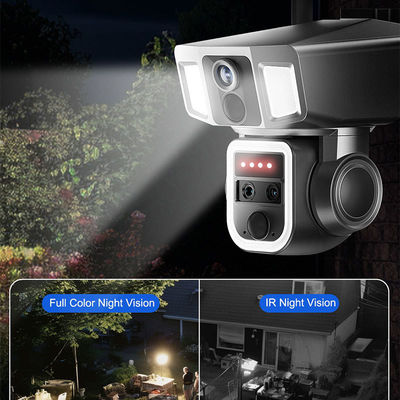 Sistema de cámara de red Wi-Fi IP de 4MP inalámbrico al aire libre con visión nocturna y control APP