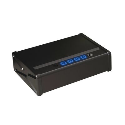 Mini seguro digital de trabajo pesado de huellas dactilares clave de código desbloquear dinero pistola seguro para el reposacabezas del coche