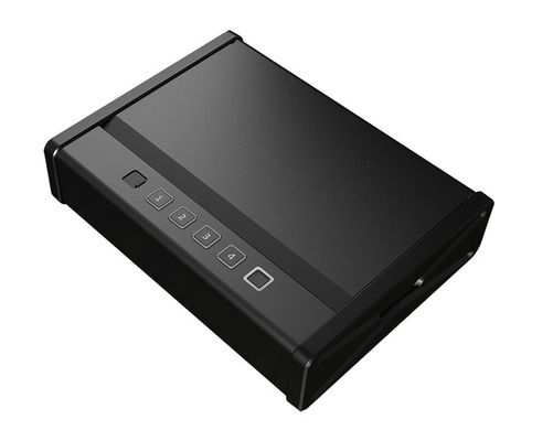 Mini seguro digital de trabajo pesado de huellas dactilares clave de código desbloquear dinero pistola seguro para el reposacabezas del coche