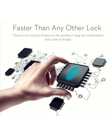 180mAh 3.7V Batería de litio Bluetooth de trabajo pesado Cerradura inteligente de huellas dactilares para puerta