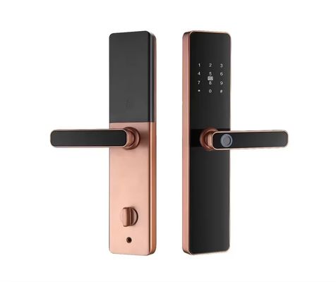 Cerradura de puertas de madera de acero de aluminio controlada por APP Tuya Smart TT Lock