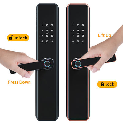Cerradura de puertas de madera de acero de aluminio controlada por APP Tuya Smart TT Lock