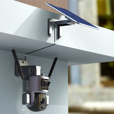 Vigilancia WIFI inalámbrica con cámara solar dual 4K 10X zoom óptico y visión nocturna