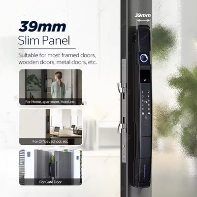 IP 64 resistente al agua Wifi Aluminio 3D reconocimiento facial TUYA Smart Door Lock para el hogar hotel