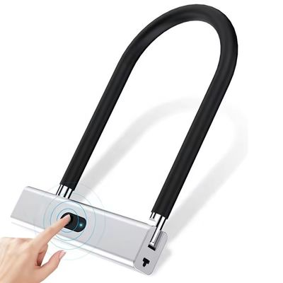 Impresión digital Smart U Lock para Bicicleta Bicicleta Motocicleta Puerta de vidrio aleación de zinc pesada