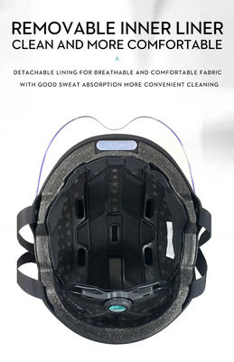 Bicicletas y motocicletas 365g Casco de ciclismo inteligente ligero con cámara HD 1080P