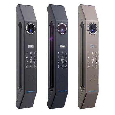 Cerradura de puertas metálicas inteligentes de 100 capacidades con llave de desbloqueo y huella dactilar/contraseña/tarjeta