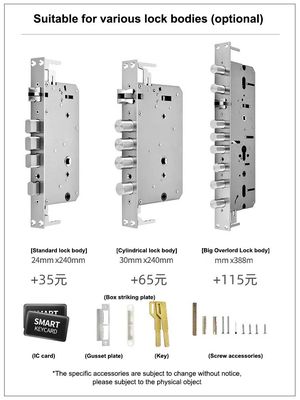 Cerradura de puertas metálicas inteligentes de 100 capacidades con llave de desbloqueo y huella dactilar/contraseña/tarjeta