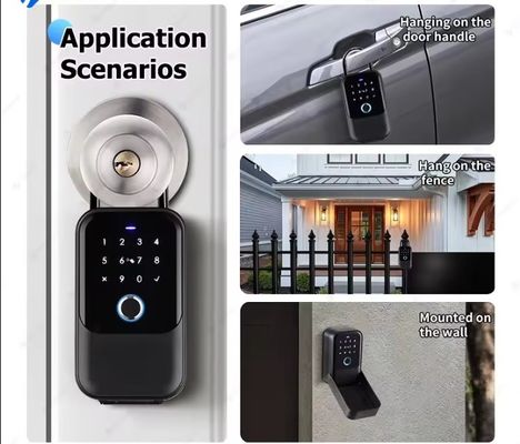 IP65 Impermeable Tuya Cerradura inteligente exterior con conectividad WiFi y lector de huellas dactilares