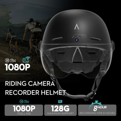 Tensión de carga y corriente 5V-2A Seguridad Smart 1080P HD Casco de bicicleta con cámara