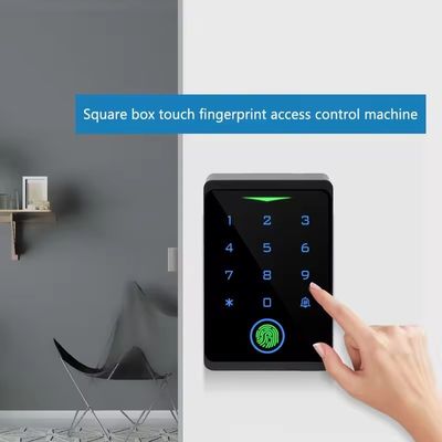 Sistema avanzado de control de acceso al exterior con lector de huellas dactilares y función de timbre