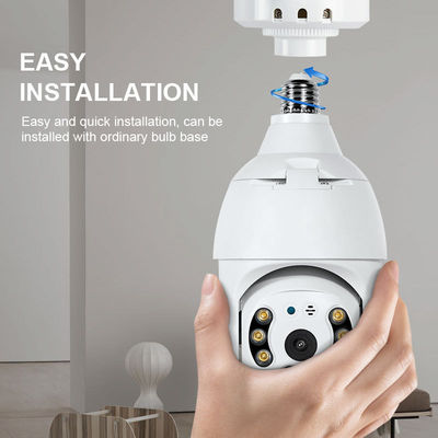 360 grados de vigilancia en HD PTZ de seguridad Wifi Cctv cámara de red para bombilla inteligente