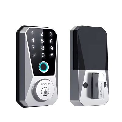 Cerraduras inteligentes de puertas de madera de América del Norte con huella digital automática y conectividad WiFi