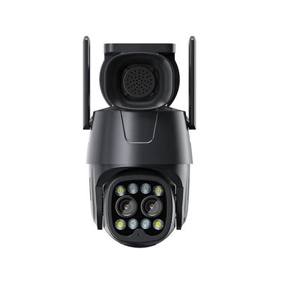 2.8 Cámara IP PTZ de doble lente de 8 mm con detección humana y capacidad de audio de zoom híbrido