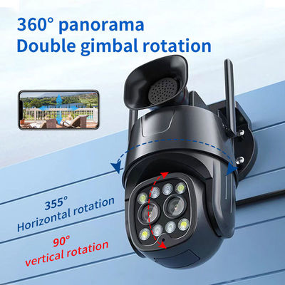 2.8 Cámara IP PTZ de doble lente de 8 mm con detección humana y capacidad de audio de zoom híbrido