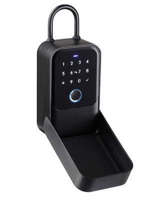 Lector de huellas digitales Conectividad WiFi Cerrojo para el hogar Hoteles Apartamentos Oficina Negro