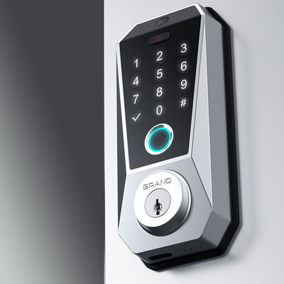 Tuya WIFI Digital Smart Door Lock con almacenamiento de datos de tarjetas de memoria y acceso a huellas dactilares