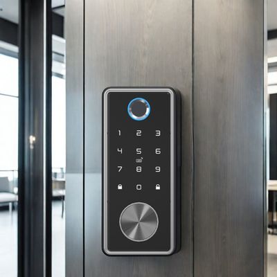 Puerta de acero resistente al agua Wifi digital delantera sin llave Smart Deadbolt Lock con aplicación Tuya