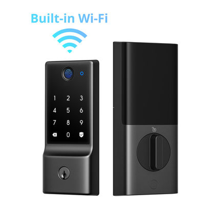 Cerradura de puerta inteligente con estilo minimalista moderno y opción de almacenamiento de datos en tarjeta de memoria