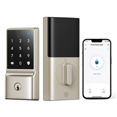 Cerradura de puerta inteligente con estilo minimalista moderno y opción de almacenamiento de datos en tarjeta de memoria