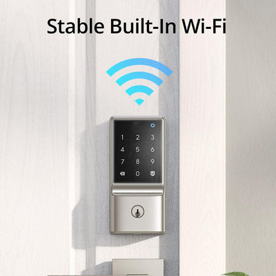 Cerradura de puerta inteligente con estilo minimalista moderno y opción de almacenamiento de datos en tarjeta de memoria
