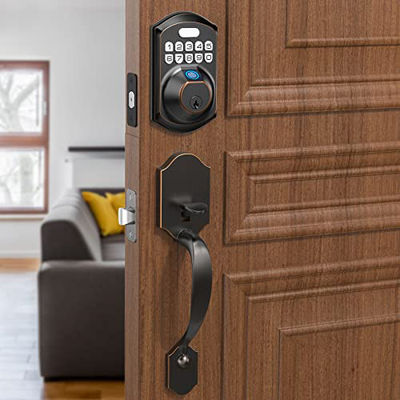 Competitivo hogar Tuya Impresión digital eléctrica puertas sin llave Smartlife puertas con cerradura