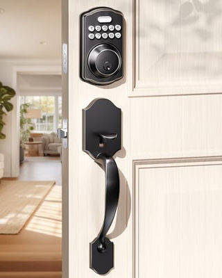Competitivo hogar Tuya Impresión digital eléctrica puertas sin llave Smartlife puertas con cerradura