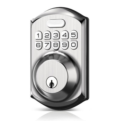 Cerradura de puerta inteligente de trabajo pesado para puerta de madera en Dubai Oro israelí Israel 4 baterías AA