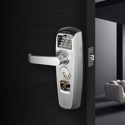 POLYMATH Fácil de instalar Cerradura digital con impresión digital para puertas de casa Red ZWave