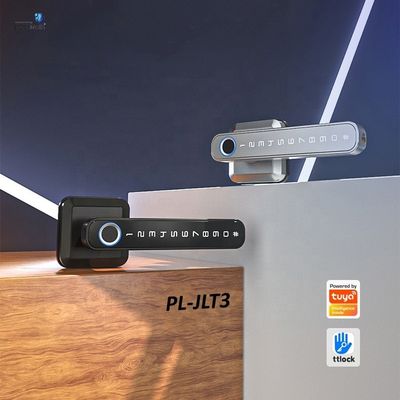 Estilo de zinc de aleación de huellas dactilares cerradura de puerta con Tuya Wifi App método de desbloqueo de huellas dactilares