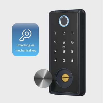 Polymath TT App cilindro cerradura inteligente de la puerta delantera para la puerta de madera código APP método de desbloqueo de huellas dactilares