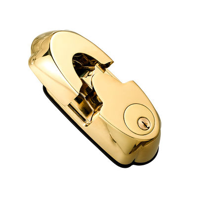 Puerta de madera de alta seguridad de color dorado impermeable deslizante de huellas digitales inteligentes Cerradura de puerta 42.1 * 35.6 * 51.5 cm