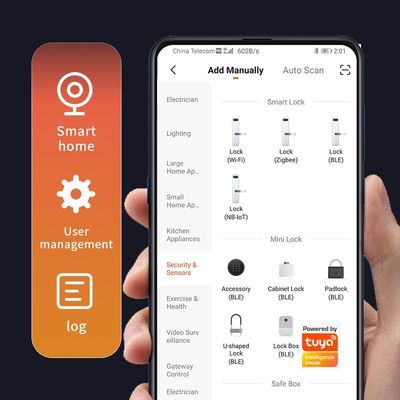 POLYMATH Smart Bedroom Wifi Electrónica Inteligente Cerradura de Puertas Tuya con Control APP