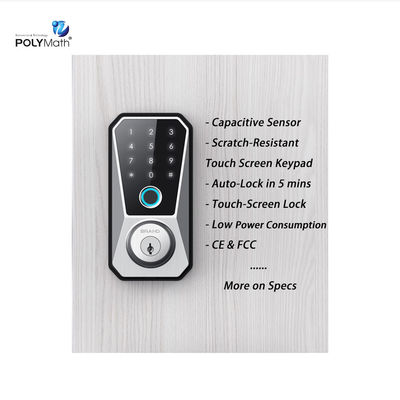 Aleación de zinc Última recarga USB Biocímica huella digital contraseña puerta cerradura de puerta inteligente