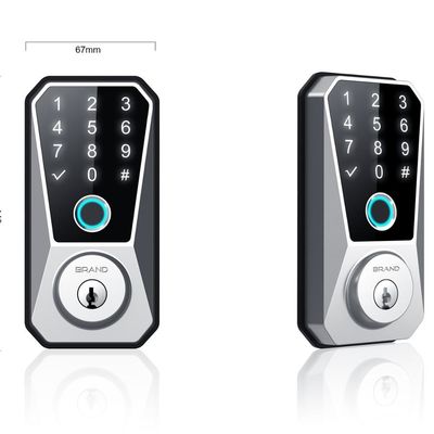 Método de desbloqueo Código de tarjeta clave huella dactilar Cerradura de puerta WiFi más caliente para apartamentos