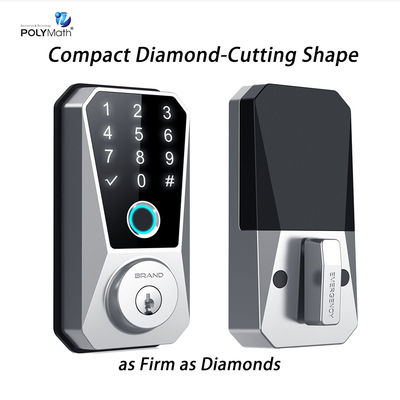 Puerta de madera y puerta de aluminio compatible Smart Electric Rim Lock con llave mecánica