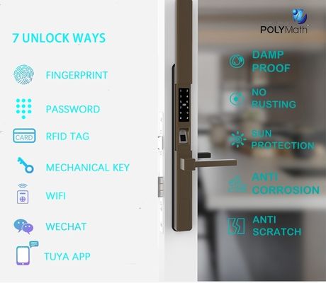 Cerraduras digitales negras Electrónica Tecnología inteligente Cerradura de seguridad con red Wifi