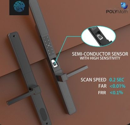 Aplicación Tuya Wi-Fi digital sin llave e impermeable Cerradura de puerta inteligente Mano de huella digital biométrica