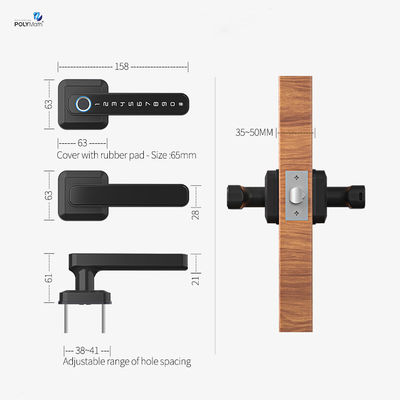 Bloqueo de huellas digitales biométricas de aleación de zinc TTlock Wifi Smart Lock M1 para una seguridad mejorada