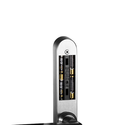 Cerradura de puerta de cristal de huella digital biométrica de acero inoxidable impermeable para puertas corredizas