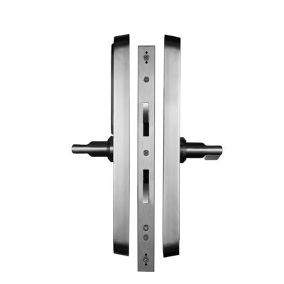 Cerradura de puerta de cristal de huella digital biométrica de acero inoxidable impermeable para puertas corredizas