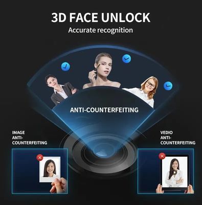 Smart Tuya Wifi 3D reconocimiento facial huella digital de las huellas digitales cerradura de puerta inteligente para puerta de acero