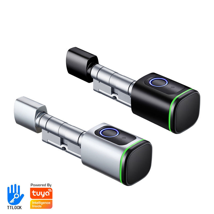 Cerradura digital de puerta de acero inoxidable con aplicación Tuya WiFi y seguridad de huellas digitales