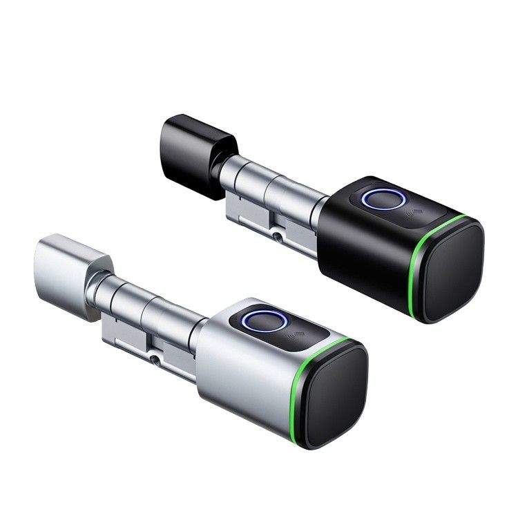 Cerradura de puerta de huellas dactilares impermeable para puerta de aluminio Tuya Smart 42 * 42mm Dimensión del lector
